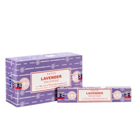 Sai Baba Nag Champa Lavender 15 gram Packet, 1 Box of 12 Packets