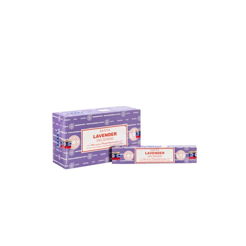 Sai Baba Nag Champa Lavender 15 gram Packet, 1 Box
