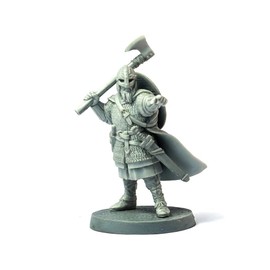 Brother Vinni Viking Warlord, Wargame Miniature SAGA 28 mm, Resin, Grey