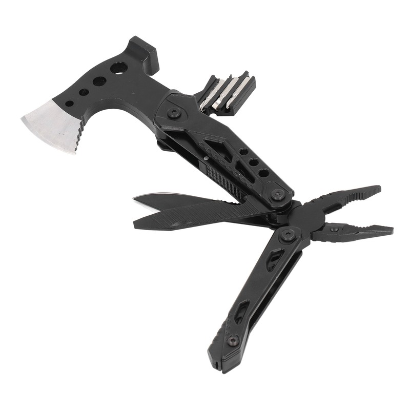 Pocket Size Multitool Foldable Axe Hammer Knife Pliers Stainless Steel