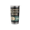 Blanket Burrito Cozy Introvert Fleece Cocoon Winter Nap Stainless Steel