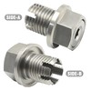 EATAKWARD Oil Drain Plug, Oversize Piggyback Drain Plug (M14.1-1.5x15mm), Stainless