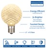 Novelty Lights 25 Pack G40 LED Replacement Bulbs, E12 LED