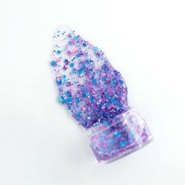 Gel de purpurina para el cabello, brillo de secado rápido a base de agua para niños y adultos, fórmula de secado transparente, purpurina lavable para 