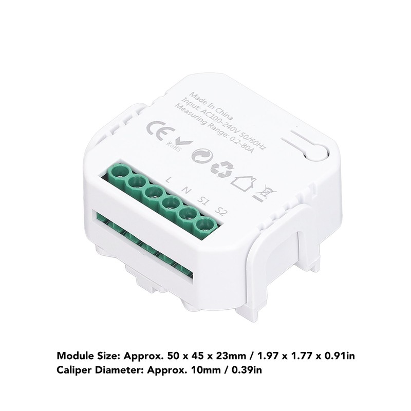 Smart Energy Meter WIFI Power Consumption Monitor Single Phase 100‑240V