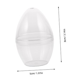 Ipetboom Makeup Powder Puff Case 10pcs Beauty Egg Dustproof Storage Box Portable Sponge Egg Case for Travel