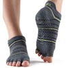 Toesox Low Rise Half Toe Grip Socks (Small, Amped)