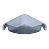 SUCTION CORNER ORGANISER, Plastic, charcoal, One Size