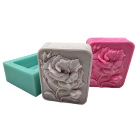 Flower Silicone Soap Molds Flowers DIY Craft Handmade Soap Mold Silicon Candle Moulds 3D Handmade Crafts Mould GM-402