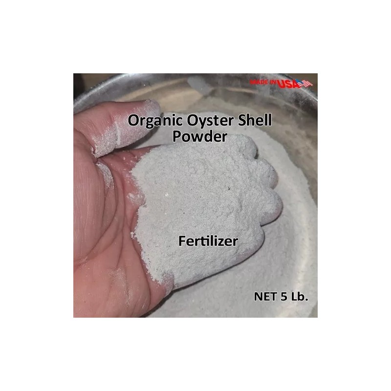 CR product 5-lbs organic oyster shell powder plant fertilizer/chi