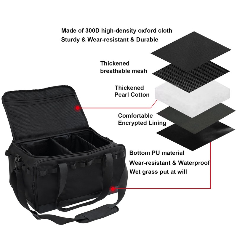 COOZMENT 35L Multi-functional Duffle Bag, Waterproof Shoe & Picnic Camping