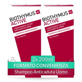 Biothymus Active Uomo Hair Loss Revitalizing Shampoo for All Hair Types 2 x 200ml