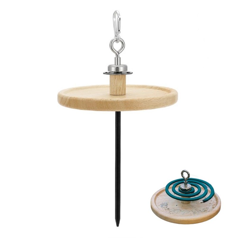 Portable Mosquito Coil Holder Multifunctional Magnetic Removable Oak Mosquito Coil