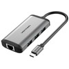 VENTION 0.15M Gray HDMI USB Type C Docking Station