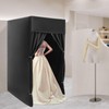 Mobile Foldable Changing Room with Shading Curtain, Portable Fitting Room
