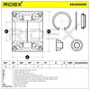 RIDEX Radlagersatz 654W0530 Hinten Außendurchmesser: 58mm Innendurchmesser: 28mm Schrägkugellager