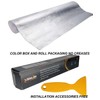 Xinhan (Gold-Silver-Black) Adhesive Backed Aluminized Thicken Fiberglass Sheet Practical Heat
