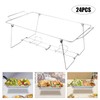 RustyVioum 24 PCS Chafing Dish Buffet Set Wire Rack Buffet