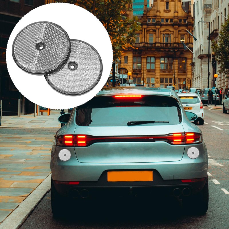 iplusmile 2 Pack Rear Reflector, Round Rear Reflectors Screw on