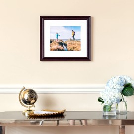 ArtToFrames 11x15 inch Dark Cherry Stain Wood Picture Frame, 2WOM0066-81375-YCHY-11x15