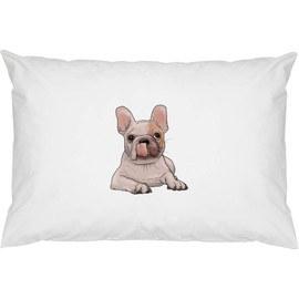 2 x 'French Bulldog Puppy' Cotton Pillow Cases (PW00021829)