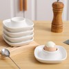 Jidyllic Soft Boiled Egg Holder Set,4 Pcs Egg Cups White