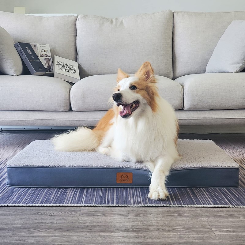 Sunheir Orthopedic Dog Bed for Large Dogs - Big Waterproof