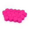 Sourcing Map 20 Pcs 17 x 19 mm Pink Glowing