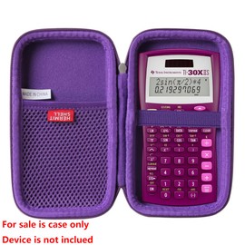 Hermitshell Hard Travel Case for Texas Instruments TI-30XIIS Scientific Calculator (Raspberry)