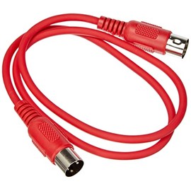 Adam Hall 3 Star Series MIDI Cable, red