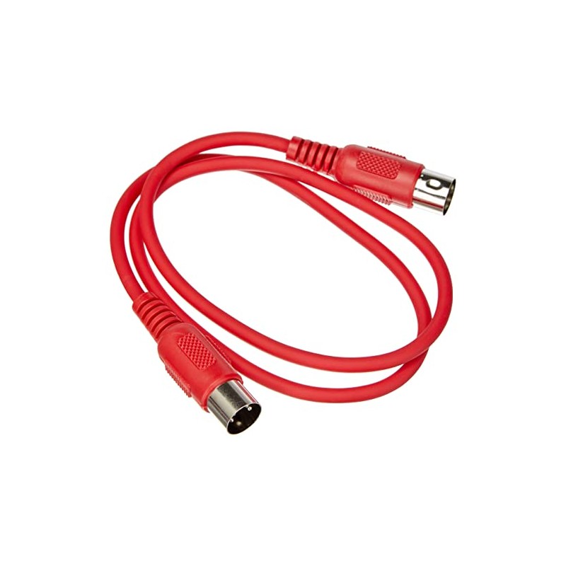 Adam Hall 3 Star Series MIDI Cable, red