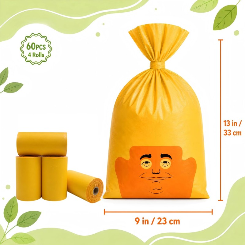 Dog Poop Bags, Make Poop Bags Great Again, 60 Count,