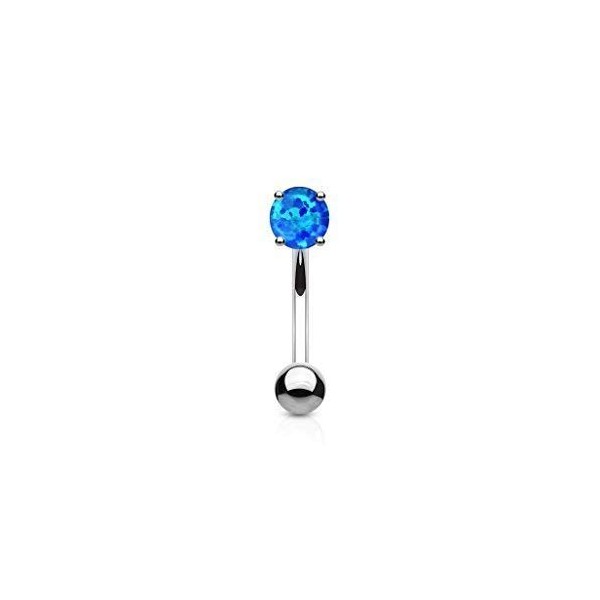 Tapsi´s Coolbodyart® Curved Barbell Eyebrow 316L Surgical Steel with Synthetic
