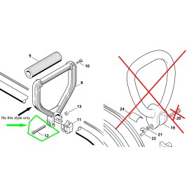 Stihl FS38 FS45 FS46 FS72 FS74 FS75 FS76 FS85 Handle Screw, M6x50, 9041-116-1430
