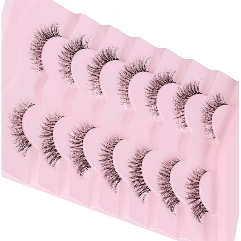 Eyelashes Cat Eye Lashes Natural Look 12mm False Lashes Wispy