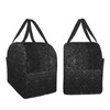 Hulnulnu Gothic Black Skull Insulated Lunch Bag Reusable Lunch Box