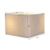 16x16x10 Rounded Corner Premiere Hardback Shallow Square Drum Lampshade Textured