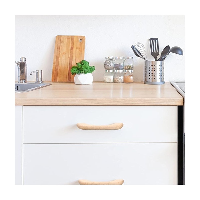 10 Pieces Wooden Drawer Pulls Wooden Handles Wood Cabinet Pulls