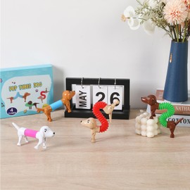 Dog pop Tubes,Autism Sensory Toys,Travel Toys,Fidget Toys for Kids ,Sensory Toys for Kids 5-7,figette Toys,Dog Party Favors,Easter Basket Stuffers for Kids,Easter Egg fillers,Easter Egg Stuffers