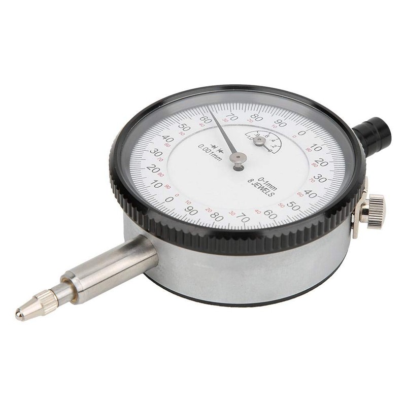 Dial Indicator, 8 Stones Shockproof 0.001 mm 0-1 mm Precision