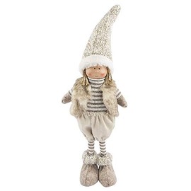 Ideen mit Herz Cute Winter Dolls | Christmas Gnome | Christmas Decoration | Winter Children | Decorative Doll (Emil | Standing | 42 cm High)