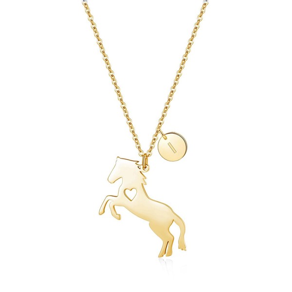AOAMID Horse Necklace for Female,Initial Necklaces for Women, Small and