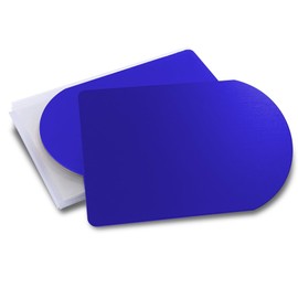 ebamaz Anodized Metal Business Cards Aluminum Blanks Laser Engraving Plates (Blue, 10PCS)