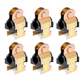 LBG Products 6 Pack Rubber Cushion Pipe Clamps, 5/8" OD, Heat Resistant, Easy Installation with Bolts and Nuts