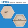 Falling in Art 10x11 Wooden Hexagon Shaped Panel Boards Kit,