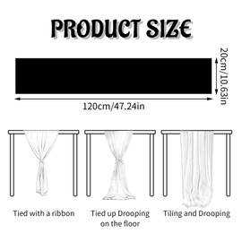 Chiffon Table Runner Coral Red, Romantic Sheer Wedding Table Runner, 27x120 Inches Long Table Runner Tulle, Dressing Table Runner Party Decorations Table Cloth Draping for Bridal & Baby Shower (G)