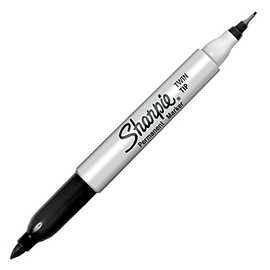 Sharpie Twin Tip 2 in 1 Ultra Fine/Fine Tip Marker - Black