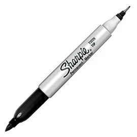 Sharpie Twin Tip 2 in 1 Ultra Fine/Fine Tip Marker - Black