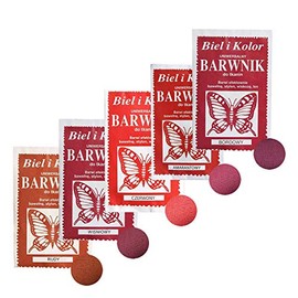5 x 10 g Batik Fabric Dye Fabric Dye, Please Choose Colour Mix, Colour: Red Tones