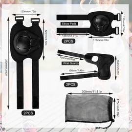 Xmart Pack of 6 Children's Knee Pads Inline Skates Children's Adjustable Protectors Inline Skates Children's Protectors Children Suitable for Roller Skating Wheels Bikes Skiing and Skateboards